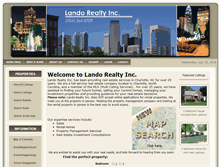 Tablet Screenshot of landorealtyinc.com